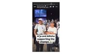A'ja Wilson and Allisha Gray at the Unrivaled League Finals